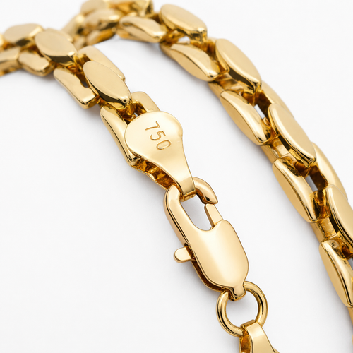 Colier elegant din aur medical 18K – design rafinat și atemporal