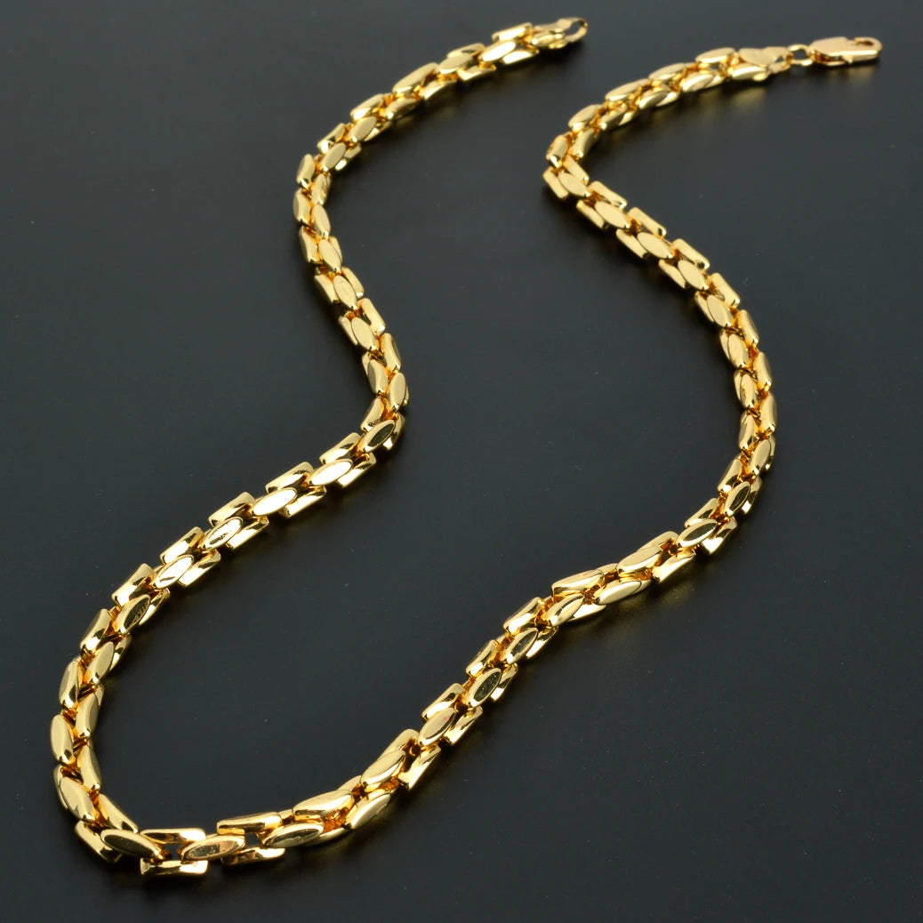 Colier elegant din aur medical 18K – design rafinat și atemporal