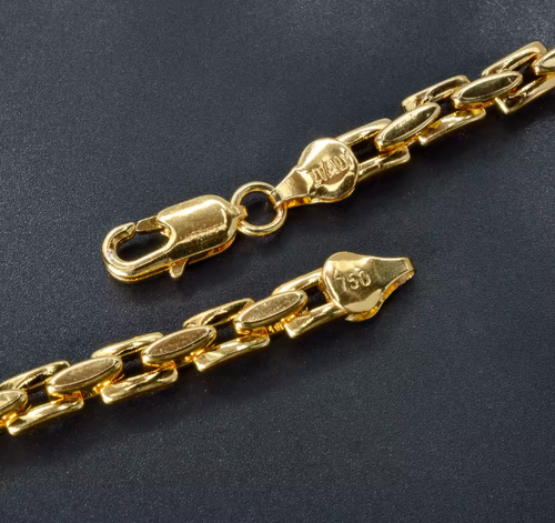 Colier elegant din aur medical 18K – design rafinat și atemporal